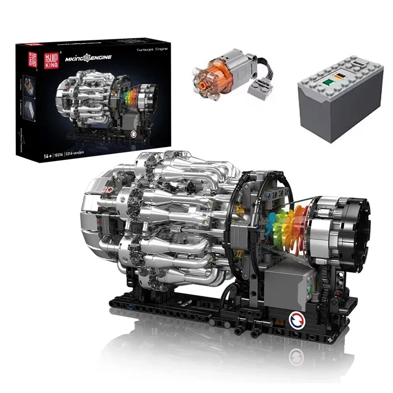 Model Kit Engine - Mould King 10216 Model Silnika Turbojet